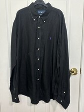 Usado, Camisa masculina Ralph Lauren 100% linho XL Preppy lazer ajuste clássico botão para cima comprar usado  Enviando para Brazil