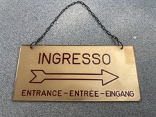 Insegna ingresso albergo usato  Poppi