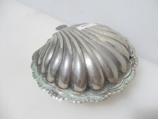 Porta-saboneteira vintage folheado a prata ESPN concha molusco antigo comprar usado  Enviando para Brazil