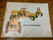 Jd570 motor grader for sale  Versailles