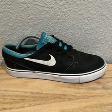 Tênis de skate Nike SB Stefan Janoski preto azul-petróleo ciano masculino 11 camurça 333824-019, usado comprar usado  Enviando para Brazil