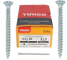 Usado, Timco SOLO zinco BZP escareado duplo PARAFUSOS DE MADEIRA cabeça plana Phillips comprar usado  Enviando para Brazil
