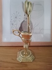 Antique brass candle for sale  COLCHESTER