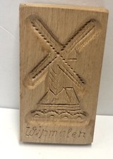 Molde de biscoito de madeira para moinho de vento holandês Wipmolen Holanda lembrança Speculaasplanks comprar usado  Enviando para Brazil