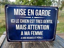 Plaque métal chien d'occasion  Danjoutin