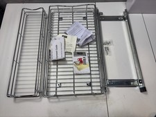 Organizador de armário Lynk Roll Out Under Sink 11,5 pol x 21 pol cromado ~ CAIXA ABERTA comprar usado  Enviando para Brazil