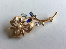 Broche plaqué fleur d'occasion  Carcassonne