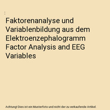 Faktorenanalyse variablenbildu gebraucht kaufen  Trebbin