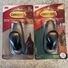 Gancho de metal suspenso externo 3M Command 5 lb sem danos, bronze, grande conjunto de 2 comprar usado  Enviando para Brazil