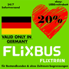 Flixbus flixtrain gutschein gebraucht kaufen  Berlin