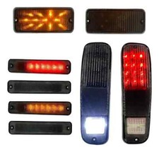 Conjunto Ford LED SMO 8 peças lanternas traseiras, marcadores laterais e frontais caminhão 73 74 75 76 77  comprar usado  Enviando para Brazil