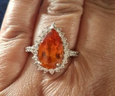 Qvc diamonique ring for sale  ILFORD