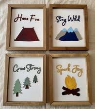 ✅ Placas de berçário personalizadas com moldura de madeira (conjunto de 4) comprar usado  Enviando para Brazil