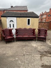 Dellbrook leather chesterfield for sale  BOLTON