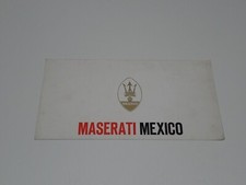 Maserati mexico brochure usato Maserati mexico brochure usato  Villar Focchiardo