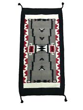 Tapete de área de lã Onyx Arrow Southwestern 20 x 40 preto vermelho navajo? Nativo americano?, usado comprar usado  Enviando para Brazil