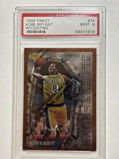 1996-97 Topps Finest Kobe Bryant Apprentices Rookie com Revestimento PSA 9 RC Lakers comprar usado  Enviando para Brazil