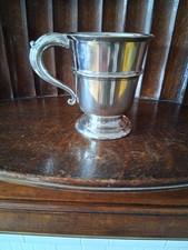 Solid silver christening for sale  CUPAR