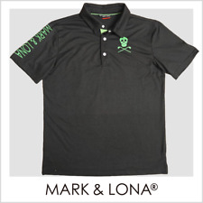 Camisa polo masculina de golfe Mark & Lona | Preta - Verde | Tamanho: G comprar usado  Enviando para Brazil