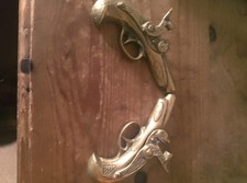 Pair solid brass for sale  BLACKBURN