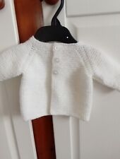 Hand knitted white for sale  BUXTON