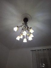 Lampadario ferro battuto usato  Roma