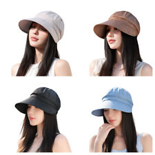 Usado, Chapéu de verão feminino aba larga viseira solar chapéus casuais boné de proteção UV ajustável comprar usado Usado, Chapéu de verão feminino aba larga viseira solar chapéus casuais boné de proteção UV ajustável comprar usado  Enviando para Brazil