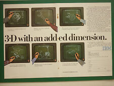 1/1983 PUB IBM 3D CAD/CAM CAO/DAO SOFTWARE COMPUTER LOGICIEL ORIGINAL AD comprar usado  Enviando para Brazil