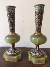 Paire vases cloisonnés d'occasion  Montboyer