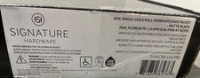 Torneira de cozinha Signature Hardware SHXCBK100MB livro furo único puxar para baixo, preta, usado comprar usado  Enviando para Brazil