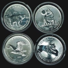 Canada silbermünzen je gebraucht kaufen  Westheim