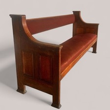 Solid oak upholstered for sale  BRADFORD