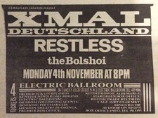 Xmal deutschland vintage for sale  EDINBURGH
