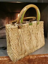 Borsa vintage paglia usato  Vittorio Veneto