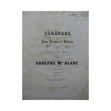 Piano violino dedicação serenata branco Adolphe 19º comprar usado  Enviando para Brazil