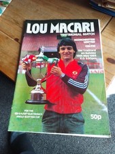 Lou macari testimonial for sale  DUNBAR