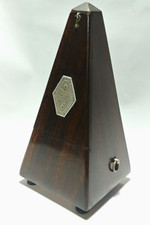 Antiguo PAQUETE MAELZEL Vintage Madera Marrón Oscuro Metrónomo Hecho en Francia segunda mano  Embacar hacia Mexico