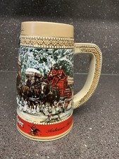 Budweiser stein winter for sale  EMSWORTH
