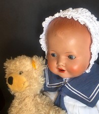 Antike baby puppe gebraucht kaufen  Schrozberg