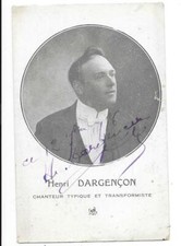 Henri dargencon chanteur d'occasion  Sancerre