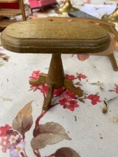 Mesa para casa de bonecas acabamento oval madeira escala 1:12 miniatura cozinha sala de jantar comprar usado  Enviando para Brazil