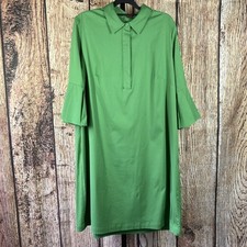 Vestido feminino Chicos verde comprimento do joelho manga balão colarinho tamanho 2.5 comprar usado  Enviando para Brazil