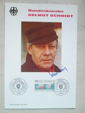 Autogramm helmut schmidt gebraucht kaufen  Dresden