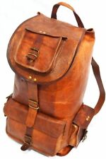 De Moda Cuero bag Hombre Mochila Portátil Vintage Bandolera Mochila, usado comprar usado  Enviando para Brazil