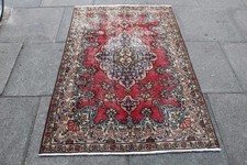 Usado, Vintage Worn Hecho a Mano Tradicional Oriental Lana Descolorido Roja Tapete comprar usado  Enviando para Brazil