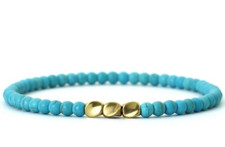 Bracelet perles howlite d'occasion  Bordeaux-