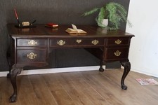 Mahogany tooled leather for sale  THIRSK