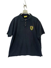 Usado, Camisa polo Ferrari vintage anos 90 preta GG masculina licenciada oficial 1995 Scuderia F1 #12 comprar usado  Enviando para Brazil