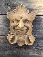 Placa de rosto vintage George Carruth assinada cimento jardim piscando sorriso 7,5"Lx10"W, usado comprar usado Placa de rosto vintage George Carruth assinada cimento jardim piscando sorriso 7,5"Lx10"W, usado comprar usado  Enviando para Brazil