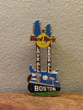 2004 Hard Rock Cafe Boston broche de guitarra beisebol dia de abertura guitarra pescoço duplo comprar usado  Enviando para Brazil